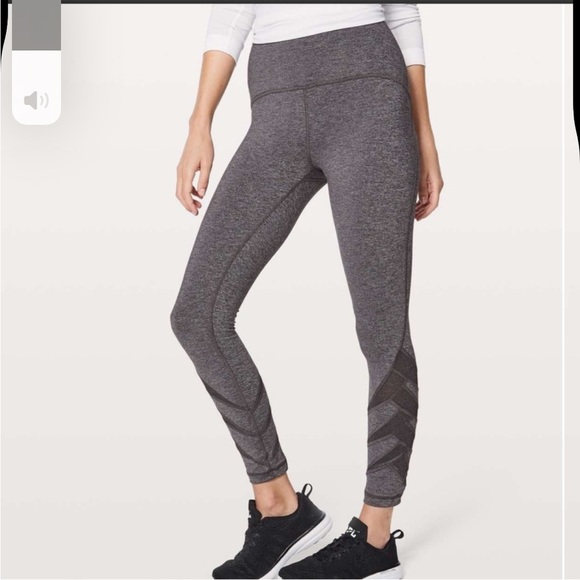 lululemon athletica Pants - Lululemon Motionful 7/8 Tight 25” Like New Gray Leggings Size 8